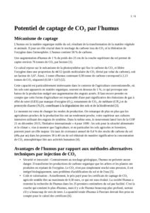 1.5 Potentiel de captage de CO₂ Fr et CH