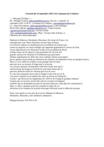 3.1°Commune de Crémines 19092025